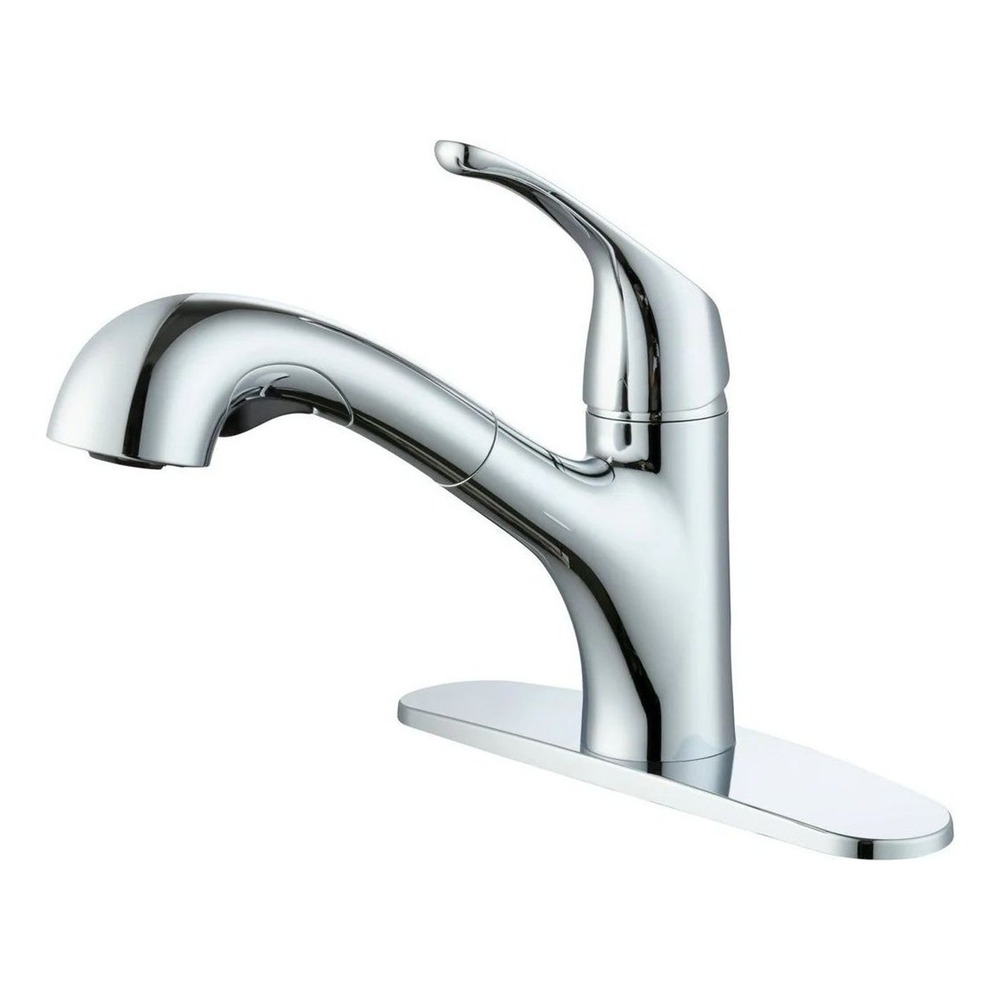 Mainstays Single-Handle Pull-Out Kitchen Faucet Polished Chrome 1 or‎ 3 Hole